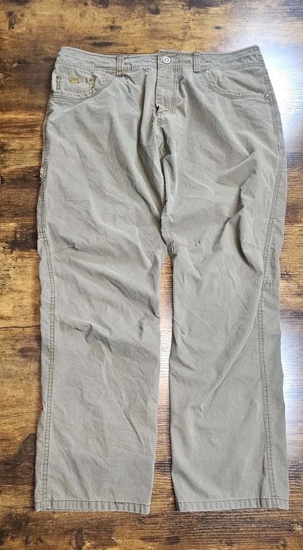 Kuhl Men Revolvr Rogue Pants Brown Hiking Camp Brown Size 38X31
