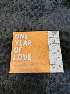 One Year of Love Weekly Shared Experience for Couples Anniversary gift