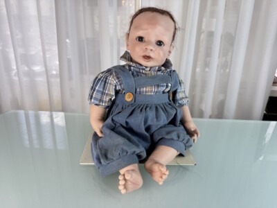  Künstlerpuppe Petra Lechner Vinyl Puppe 48 cm. Top Zustand 