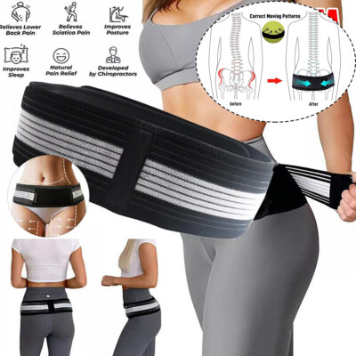 Sacroiliac Gelenk Gürtel Hernie Hüfte Rückenbandage Beckengurt Bandage Unisex