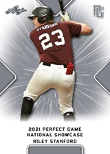 10-Count Lot Riley Stanford 2021 Leaf Perfect Game NIKE All-American Rookies