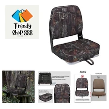 Comfortable Classic Low Back Folding Boat Seat for Enhanced Water Adventures