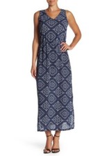 Como Vintage Side Slit Maxi, V-neck, Sleeveless, Elasticized waist, Medium NWT