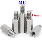 <!--F#f_0-->M10 + 15mm Male Female Stainless Steel Hex Column Standoff Support Spacer Pillar<!--F/-->