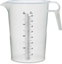 PM80128 Accu-Pour Measuring Pitcher 128 Oz / 4 Liter Polypropylene Clear