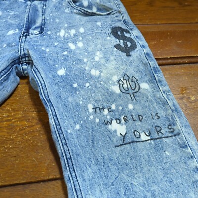 メンズ The world is yours Denim Pants