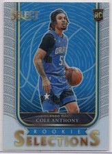 Cole Anthony 2020-21 Panini Select Basketball Rookie Selections Silver