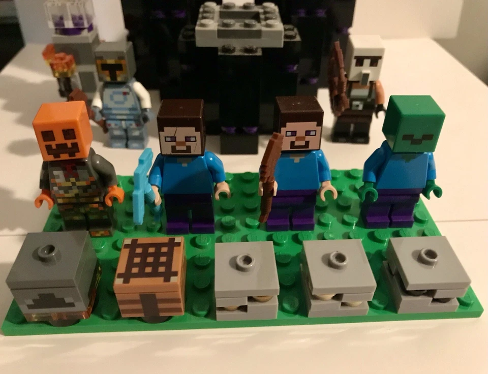 Lego Minecraft Bloques y Minifiguras (6) Juego Incompleto Ender Dragon Foto 2 de 4