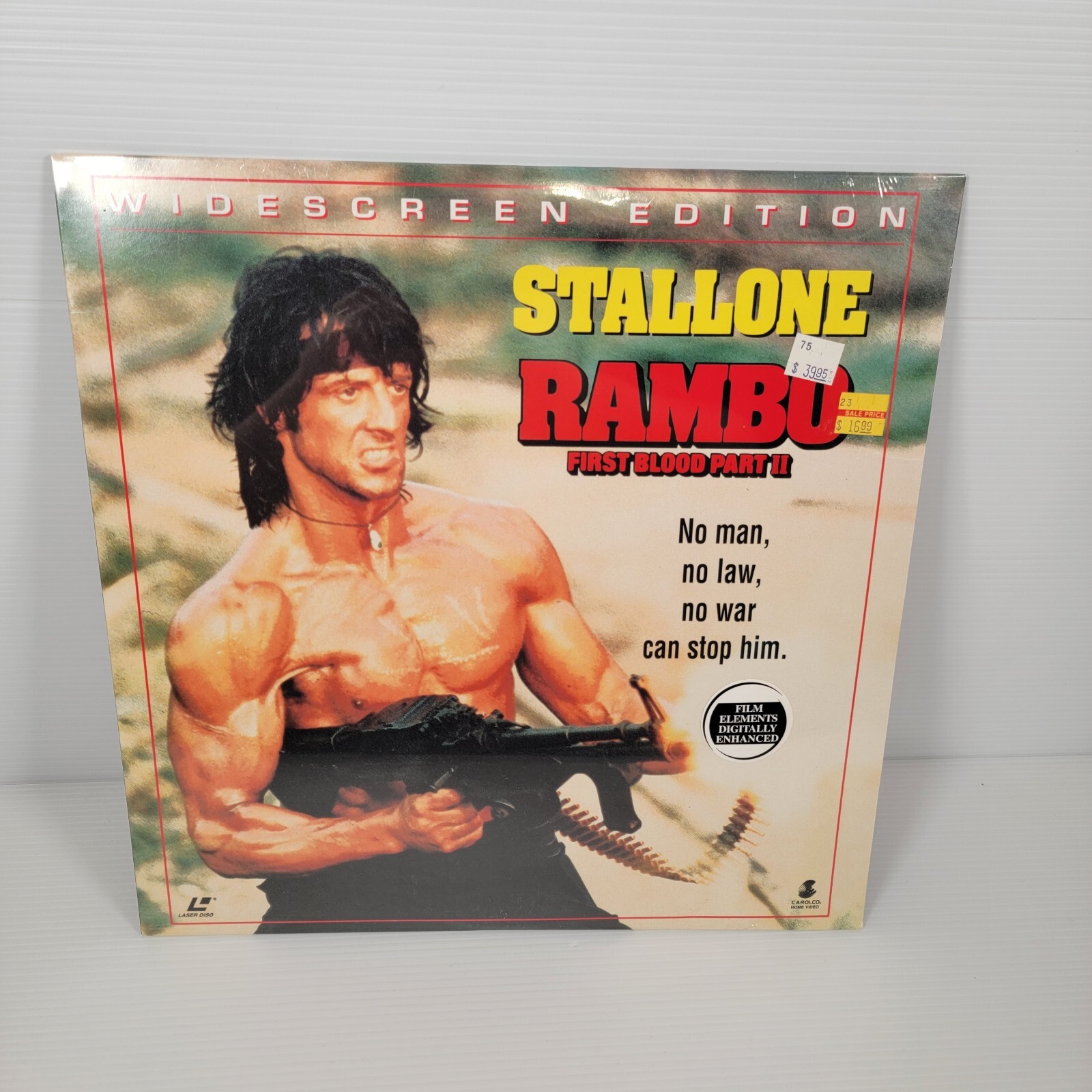 RAMBO FIRST BLOOD PART II - Laserdisc LD Widescreen 1994 - Factory Sealed New
