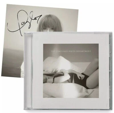 Taylor Swift The Tortured Poets Department CD Signed Insert Photo TTPD BRAND NEW - Immagine 1 di 3
