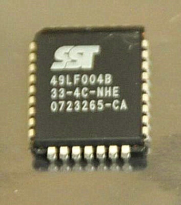 SST 49LF004B-33-4C-NHE PLCC 512Kbx8 4 Mbit 3.3V LPC Firmware Flash BIOS Chip