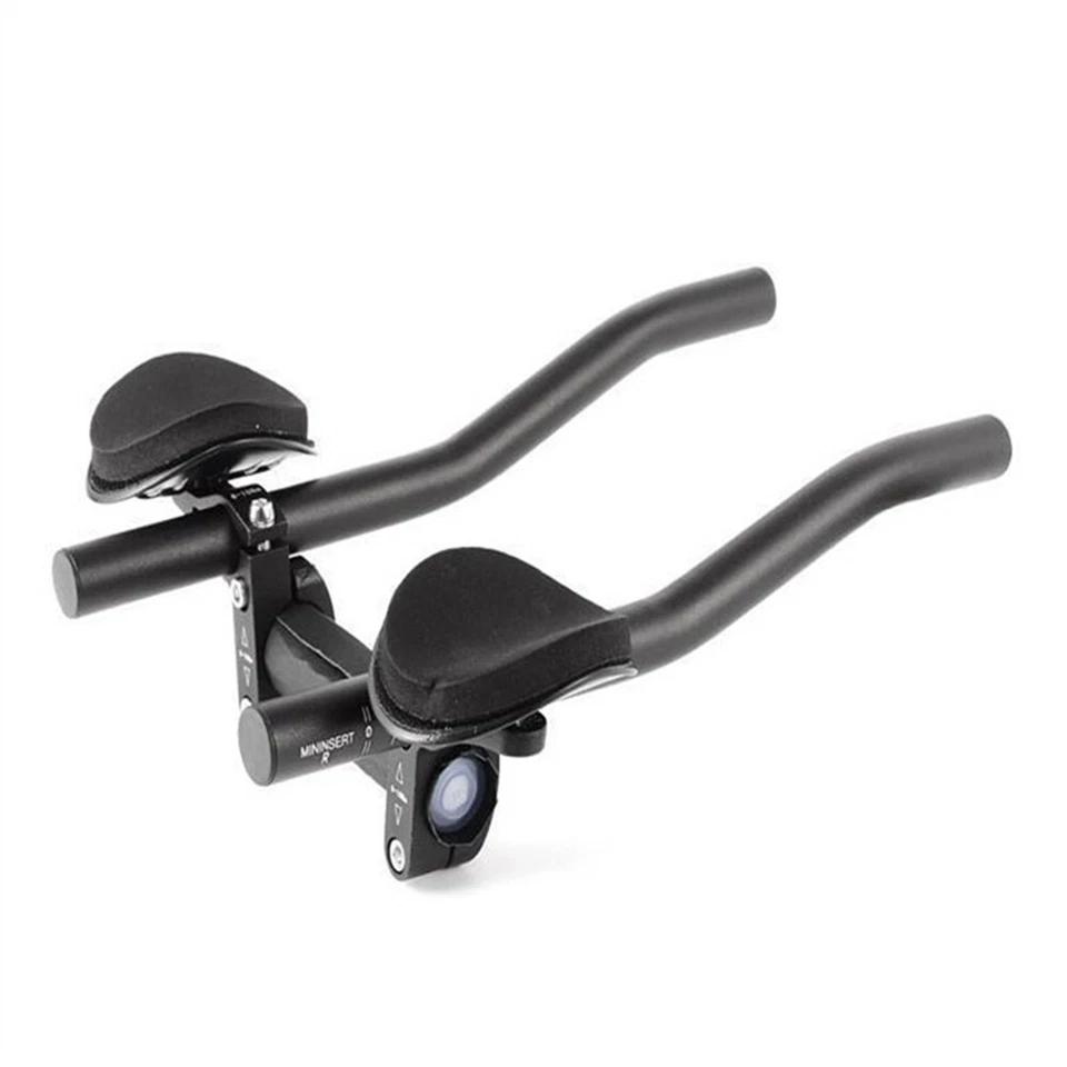 Attacco manubrio triathlon bici nero attacco manubrio bici bracciolo - Immagine 4 di 4