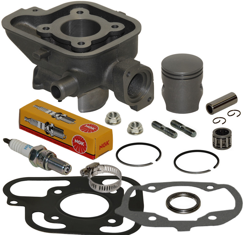 Kit cylindre piston 50cc améliorant la compression pour Peugeot Jet Force et Blaster