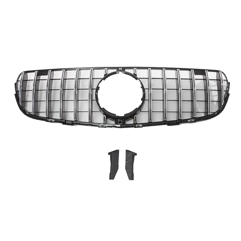 Chrome Front Grille Grill For 2016-2019 Mercedes Benz X253 GLC300 GLC250 GLC200 Foto 2 de 4