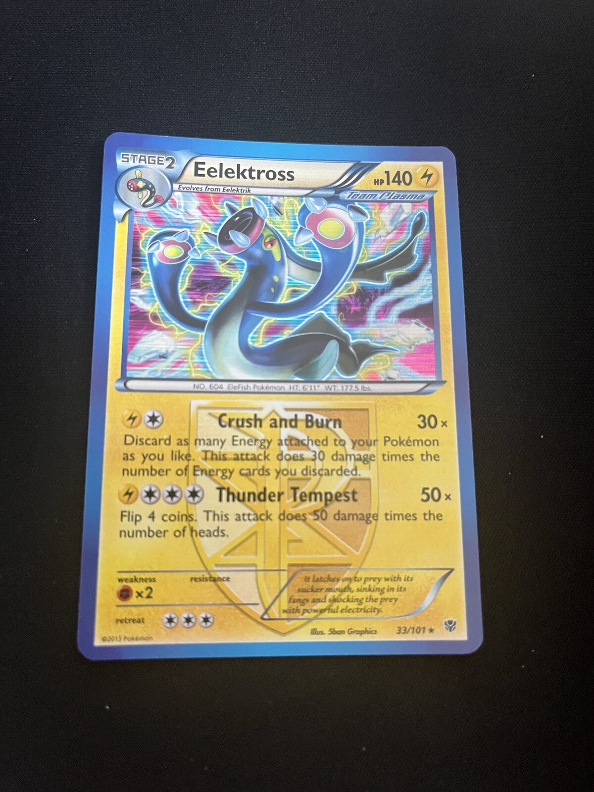 Eelektross 33/101 Near Mint Holo Ultra Rare Pokemon Cards Plasma Blast Vintage