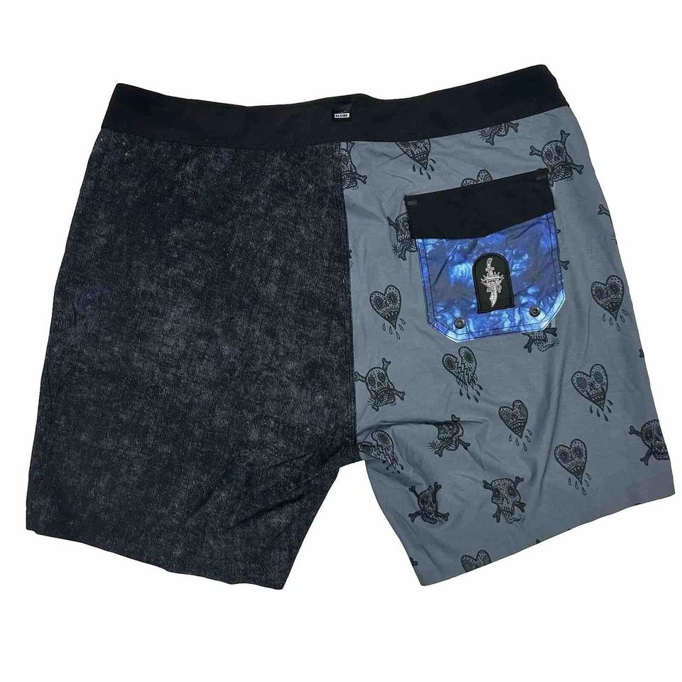 Globe Nuevo con Etiquetas Evil Paradise Boardshort Talla 36 Gris Ropa de Surf Pantalones Cortos de Natación Elastizados Foto 2 de 4