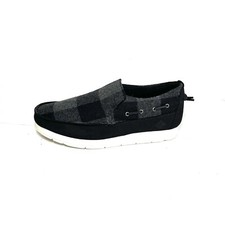 Sperry Top-Sider Mens Moc-Sider Size 11 M Slip On Shoes Wool Black Plaid NIB