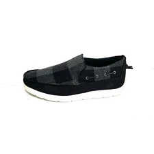 Sperry Top-Sider Mens Moc-Sider Size 11 M Slip On Shoes Wool Black Plaid NIB