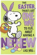 NOS New Hallmark Easter Card - Nephew - Snoopy