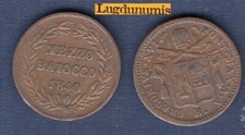 Vatican Mezzo 1/2 Baiocco 1840 TB + Gregory XVI Vatican