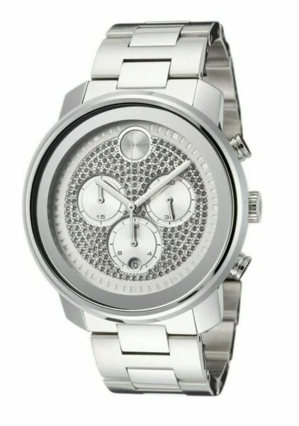 Movado Stainless Steel Case Wristwatches with Chronograph