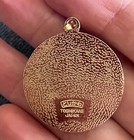 Vintage Toshikane Japan Necklace Old Man Painted Enamel Pendant Gold Tone NS — photo 3