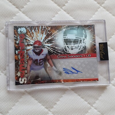 Drew Sanders 2023 Wild Card Alumination Smashing Auto /25