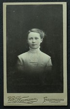 CDV Photo Girl, phot. Vilh. Wasmann, Frederikssund, Denmark (6322)