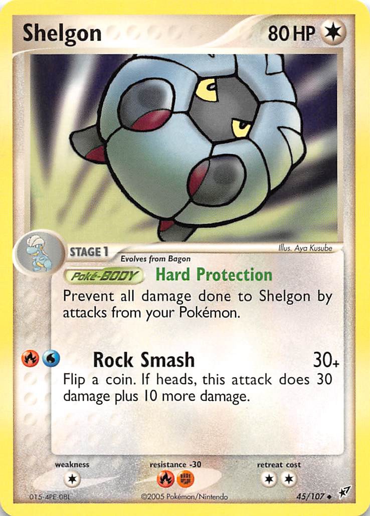 Shelgon 45/107 Uncommon Deoxys Pokemon NM 000362