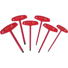6 Piece Insulated T-Handle Hex Screwdriver Set - Inch WIH-33490