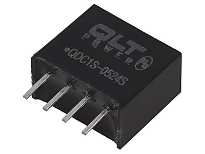 QDC1S-0524S Wandler: DC/DC 1W UEing: 4,5-5,5VDC UAusg: 24VDC SIL4 100kHz QLT POW
