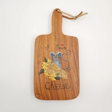 MCM Wood Cutting Board Mouse Cheese Block Kitschy Wall Art Retro Kitchen Decor