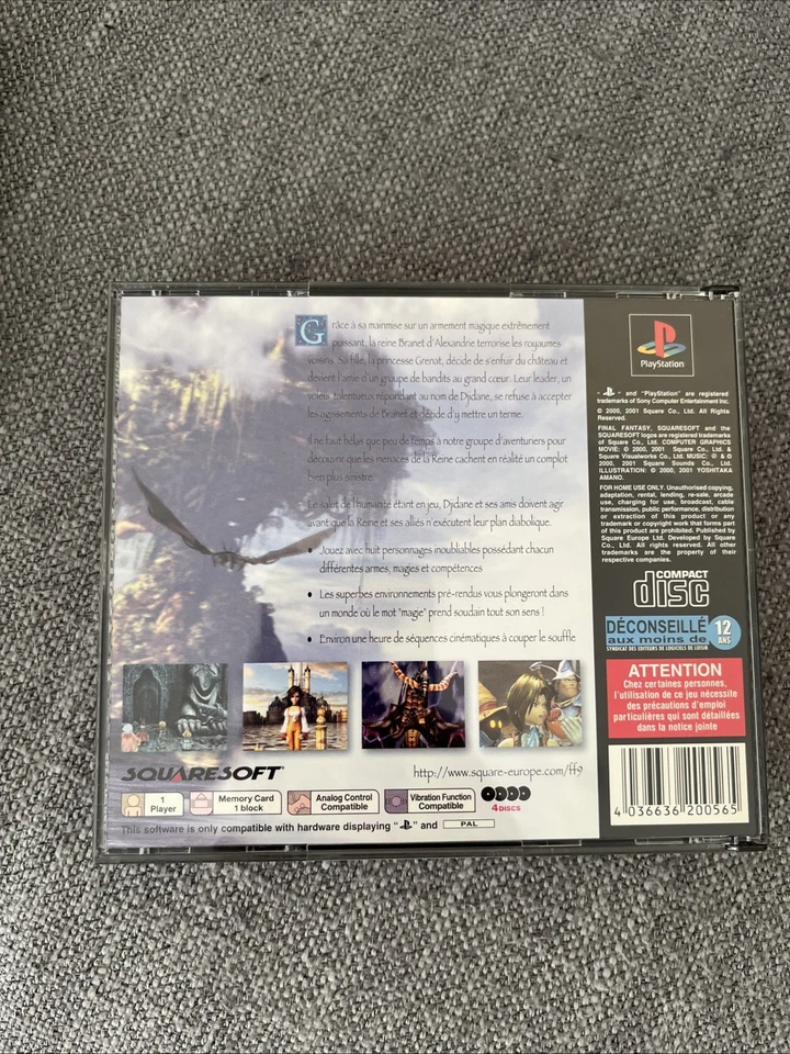 FINAL FANTASY IX Black Label COMPLET BOÎTE NOTICE SONY PS1 PAL FRA - FF9 - Photo 2/4