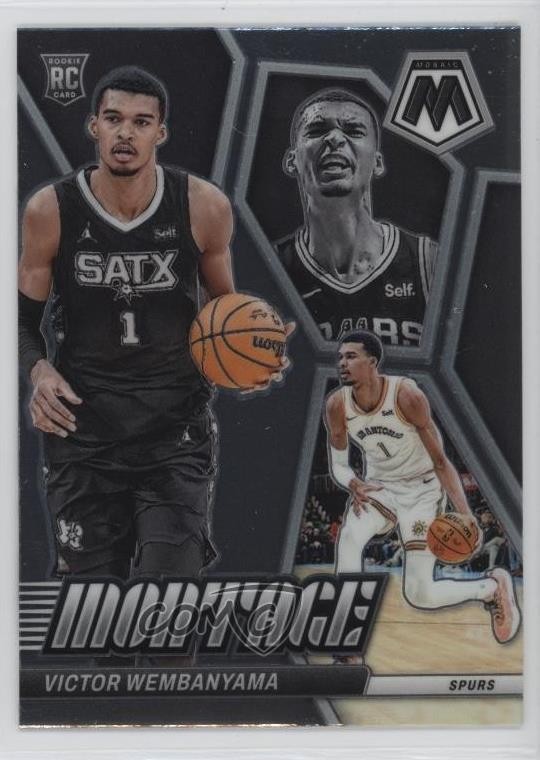 2023-24 Panini Mosaic Montage Victor Wembanyama #7 Rookie RC