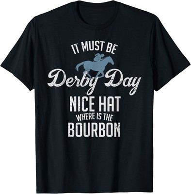 Funny Derby Day and Mint Juleps, Kentucky Horse Racing T-Shirt Small