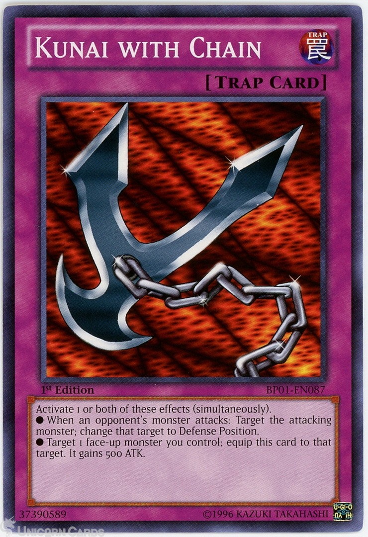 BP01-EN087 Kunai with Chain : Common 1st Edition Mint YuGiOh Card