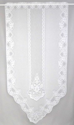 Scheibengardine Balkontür Blumen & Muster weiß 88/165cm