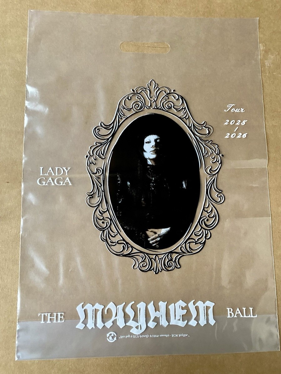 2026 Lady Gaga “Mayhem Ball” World Tour Clear Merch Shopping Bag