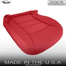 2005-2013 Fits Chevrolet Corvette Leather Front Passenger Bottom Seat Cover Red 2005-2013 Fits Chevrolet Corvette Leather Front Passenger Bottom Seat Cover Red