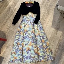 Int'l Ladies Garment -Workers Union Made-Womans Vintage Dress Purple Velvet NWT