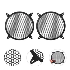 2 Pcs Subwoofer Protection Cover Car Stereo Upgrade Accessories Mesh