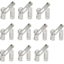 4 Inch Flip French Door Latches Locks, Bifold Slide Gate Latch Lock for Fences