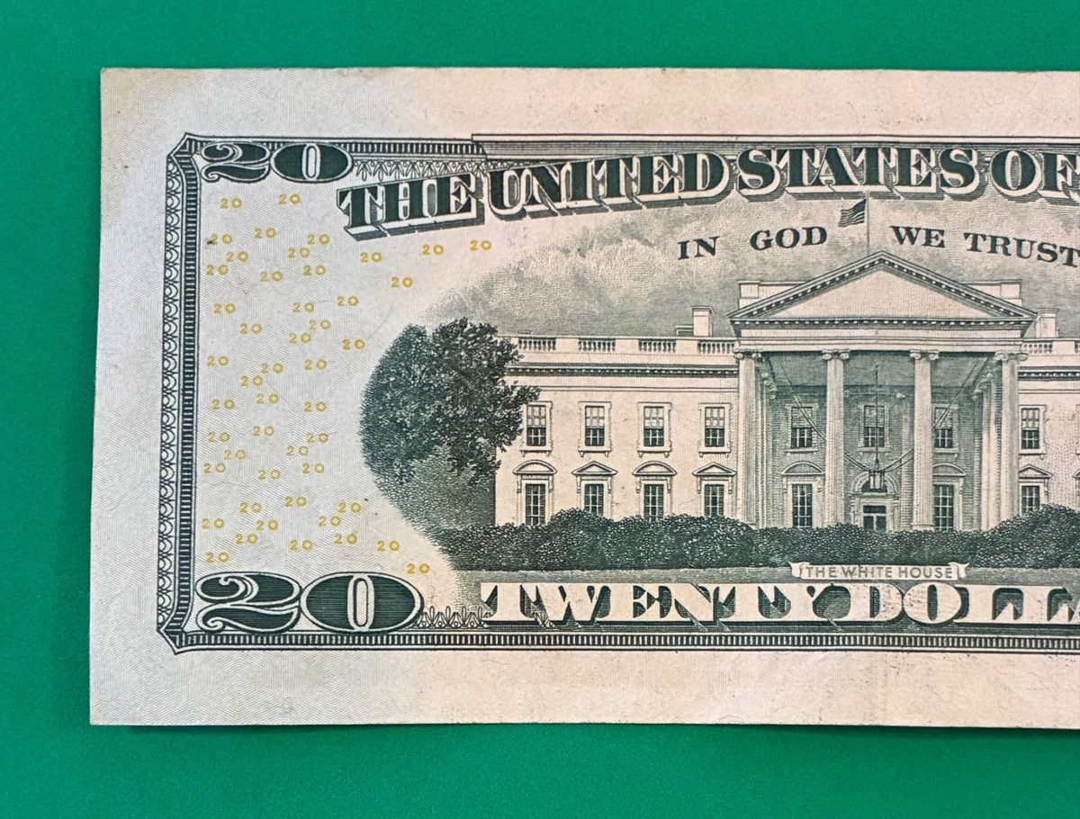 ちゃら様 2017A $20 Dollar Bill Birth Note Reverse (K92291835) 3/8/1922