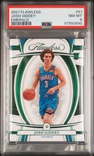 JOSH GIDDEY Flawless Emerald #/5 Diamond RC PSA 8 Pop 1 None Higher   Bulls