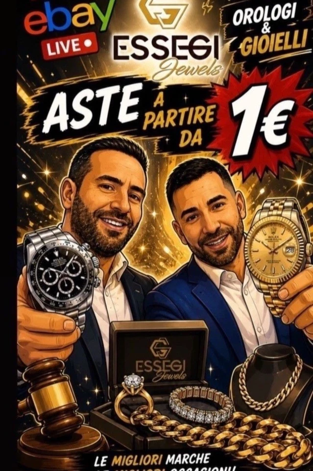 Live Essegijewels 🔥💎🔥 orologi ed accessori ed aste da 1€