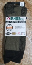 Gander Mountain All Purpose Socks Merino Wool 13" Length Men 9-12 Women 10-13