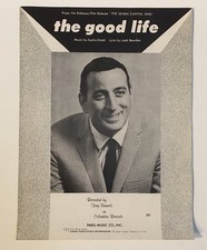 "The Good Life" Sheet Music Tony Bennett Vintage Music Classic Rat Pack Lot 54
