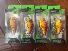 Lot Of 4 Googan Squad Sriracha Craw Mini Banger Crankbait - NEW