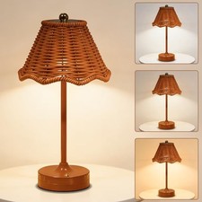 Cordless Touch Table Lamp,LED Rechargeable Small Dask Lamp,3 Colors Dimmable 1