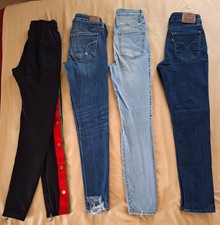 Talla 2 - 4 Piezas LOTE DE PANTALONES/JEANS "American Eagle, Levis, Forever 21 (Lote #3)